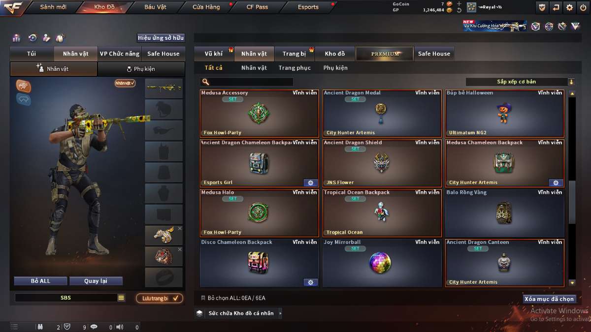 shop acc cf uy tin gia re